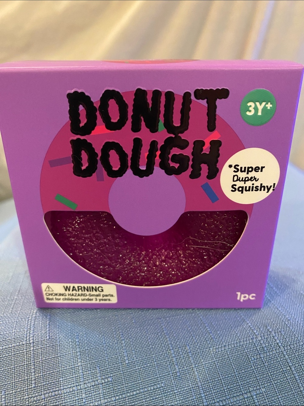 J’adore Donut Dough Sugar Squishy Squeezy Sensory Fidget Purple